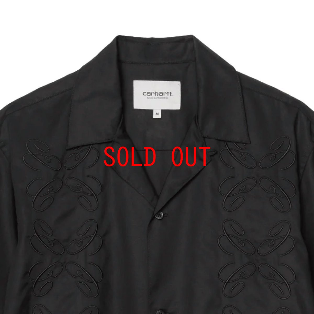 画像6: Carhartt WIP Signet Shirt Black ショートスリーブ シグネット 半袖 シャツ (6)