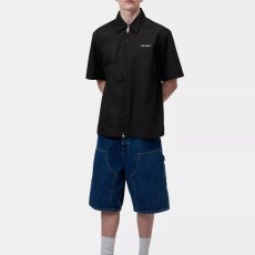 画像10: POSTAL ZIP S/S Shirts Black ショートスリーブ ジップ シャツ (10)