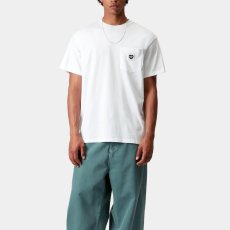 画像8: Pocket Heart S/S Tee White Black 半袖 ハート ポケット Tシャツ (8)