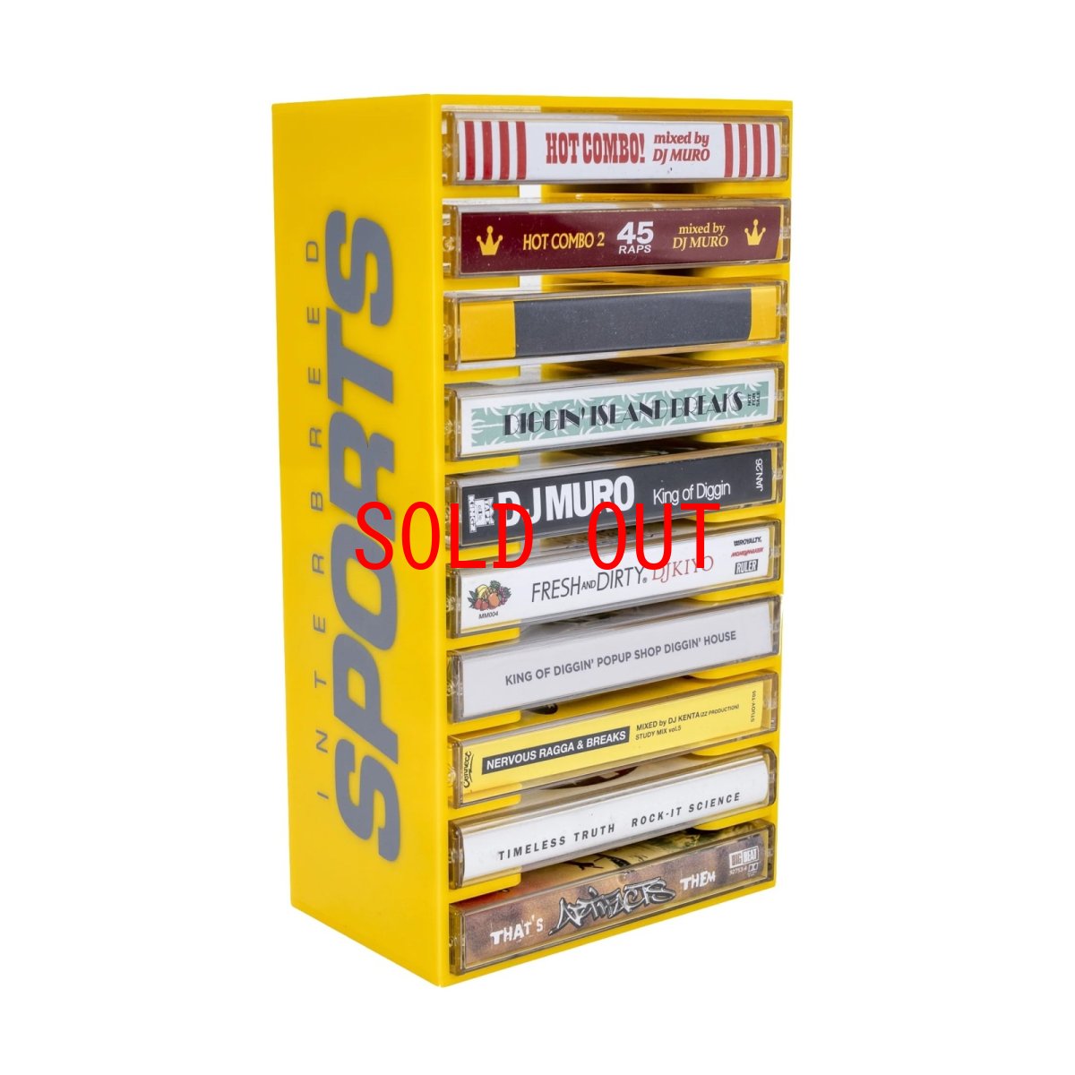 画像8: Interbreed IB Records Cassette Tape Rack Yellow アクリル カセットテープ ラック 10本収納 (8)