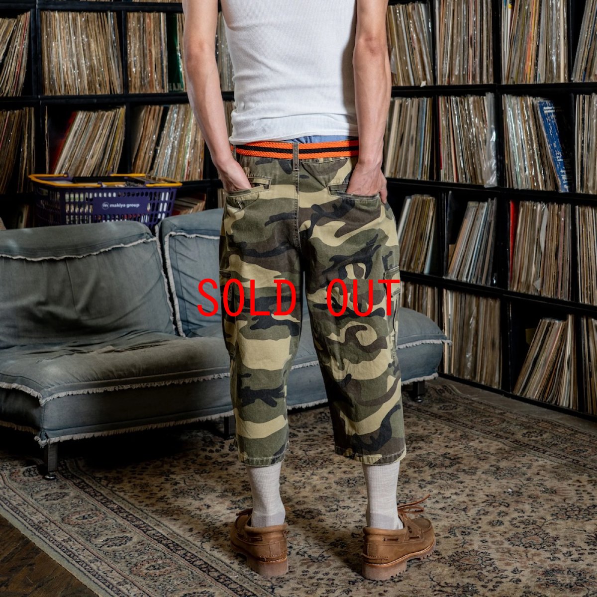 画像3: Interbreed Cropped Camouflage Shorts Woodland Camo カモフラージュ カーゴ ショーツ 8分丈 パンツ (3)