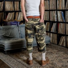 画像3: Interbreed Cropped Camouflage Shorts Woodland Camo カモフラージュ カーゴ ショーツ 8分丈 パンツ (3)