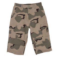 画像4: Interbreed Cropped Camouflage Shorts Desert Camo カモフラージュ カーゴ ショーツ 8分丈 パンツ (4)