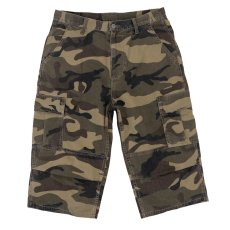 画像4: Interbreed Cropped Camouflage Shorts Woodland Camo カモフラージュ カーゴ ショーツ 8分丈 パンツ (4)