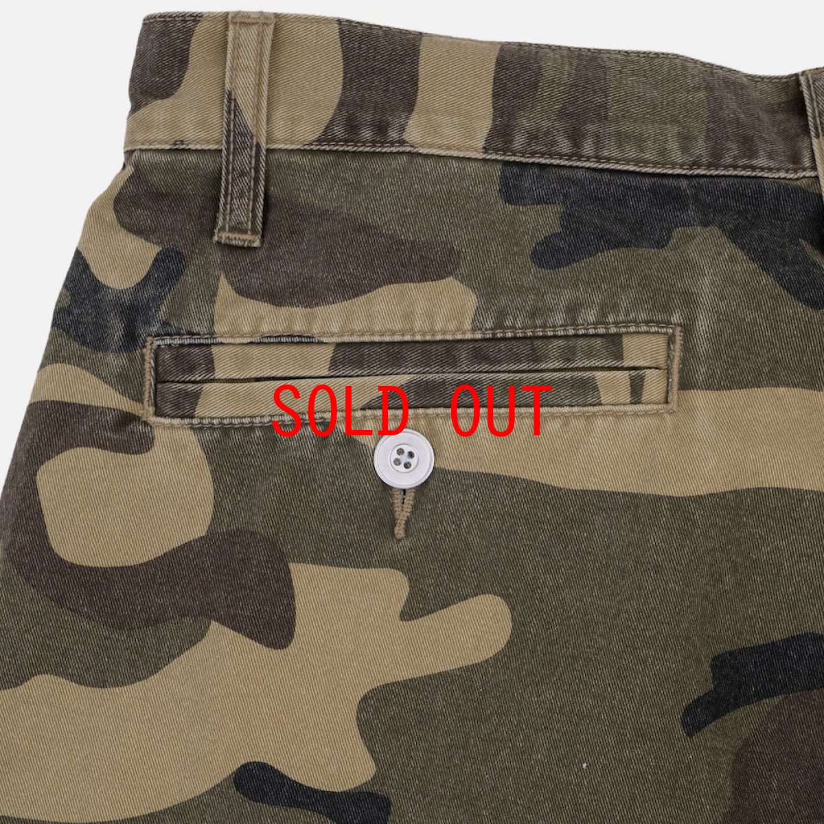 画像8: Interbreed Cropped Camouflage Shorts Woodland Camo カモフラージュ カーゴ ショーツ 8分丈 パンツ (8)