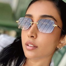 画像9: 9Five Clarity Lite & 24K Gold Gradation Sunglasses リムレス グラデーション サングラス (9)