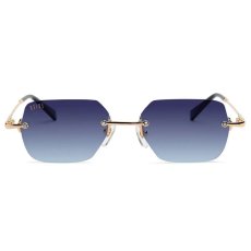 画像2: 9Five Clarity Lite & 24K Gold Midnight Blue Gradation Sunglasses リムレス グラデーション サングラス (2)