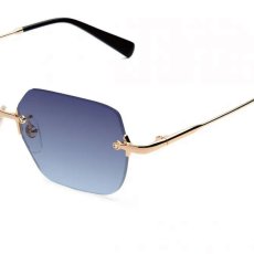 画像3: 9Five Clarity Lite & 24K Gold Midnight Blue Gradation Sunglasses リムレス グラデーション サングラス (3)