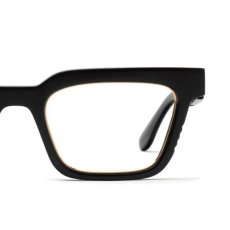 画像4: 9Five EM4 Black & 24K Gold Clear Lens glasses ブラック ゴールド クリアレンズ メガネ (4)