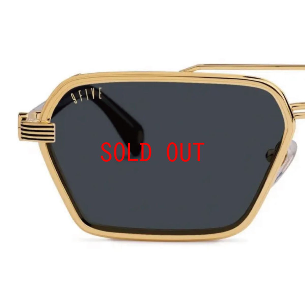 画像4: 9Five REIGN Black & 24K Gold Sunglasses レーイン ブラック24Kゴールド 偏光サングラス (4)