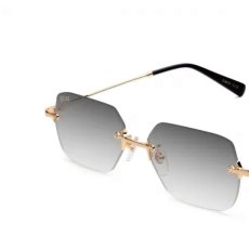画像3: 9Five Clarity Lite & 24K Gold Gradation Sunglasses リムレス グラデーション サングラス (3)