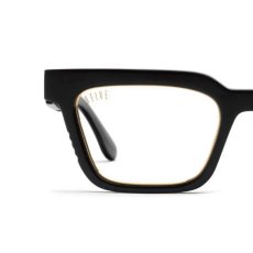 画像3: 9Five EM4 Black & 24K Gold Clear Lens glasses ブラック ゴールド クリアレンズ メガネ (3)