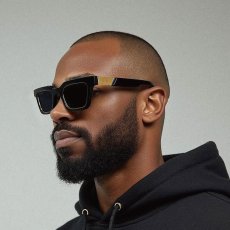 画像3: 9Five EM4 Black & 24K Gold Sunglasses イーエムフォー ブラック＆24Kゴールド サングラス 偏光レンズ (3)