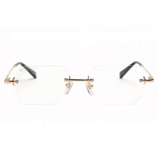 画像3: 9Five Clarity Lite & 24K Gold Clear Lens リムレス クリアレンズ 伊達メガネ (3)