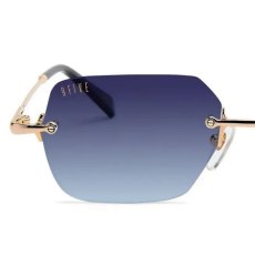 画像4: 9Five Clarity Lite & 24K Gold Midnight Blue Gradation Sunglasses リムレス グラデーション サングラス (4)