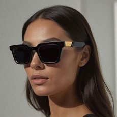 画像10: 9Five EM4 Black & 24K Gold Sunglasses イーエムフォー ブラック＆24Kゴールド サングラス 偏光レンズ (10)