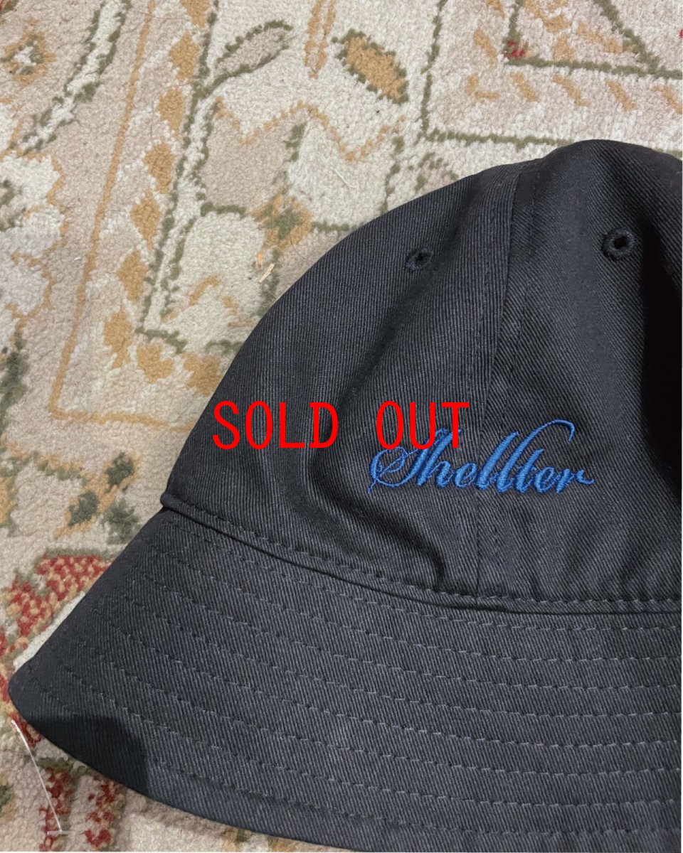 画像8: 【Shellter 沖縄 帽子 メンズファッション】Script Logo Solid Bucket Bell Hat Cap Black ソリッド バケット ハット ベル キャップ (8)