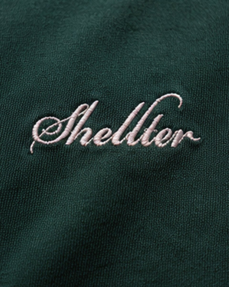 画像4: Shellter Script S/S Embroidery Small Logo Tee Green 半袖 Tシャツ (4)