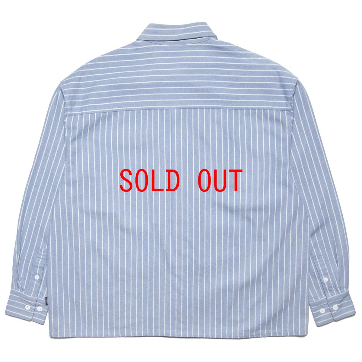 画像3: STRIPE DENIM SHIRT L.Blue ライトオンス デニム ストライプ シャツ (3)