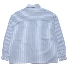 画像3: STRIPE DENIM SHIRT L.Blue ライトオンス デニム ストライプ シャツ (3)