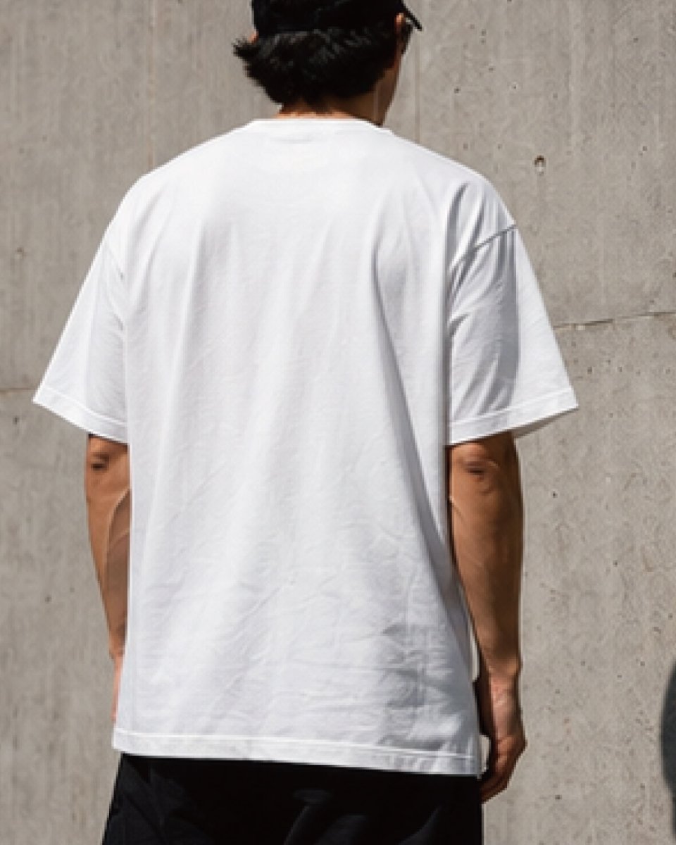 画像7: Shellter Script S/S Embroidery Small Logo Tee White 半袖 Tシャツ (7)
