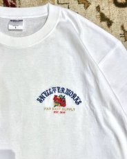 画像2: 【PRE ORDER / LIMITED】 Shellter Rose S/S Embroidery Logo Tee White (2)