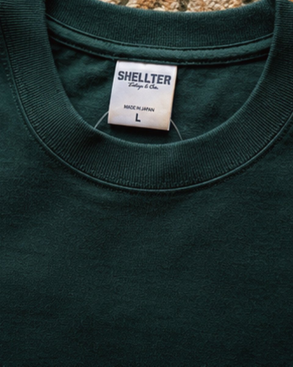 画像6: Shellter Script S/S Embroidery Small Logo Tee Green 半袖 Tシャツ (6)
