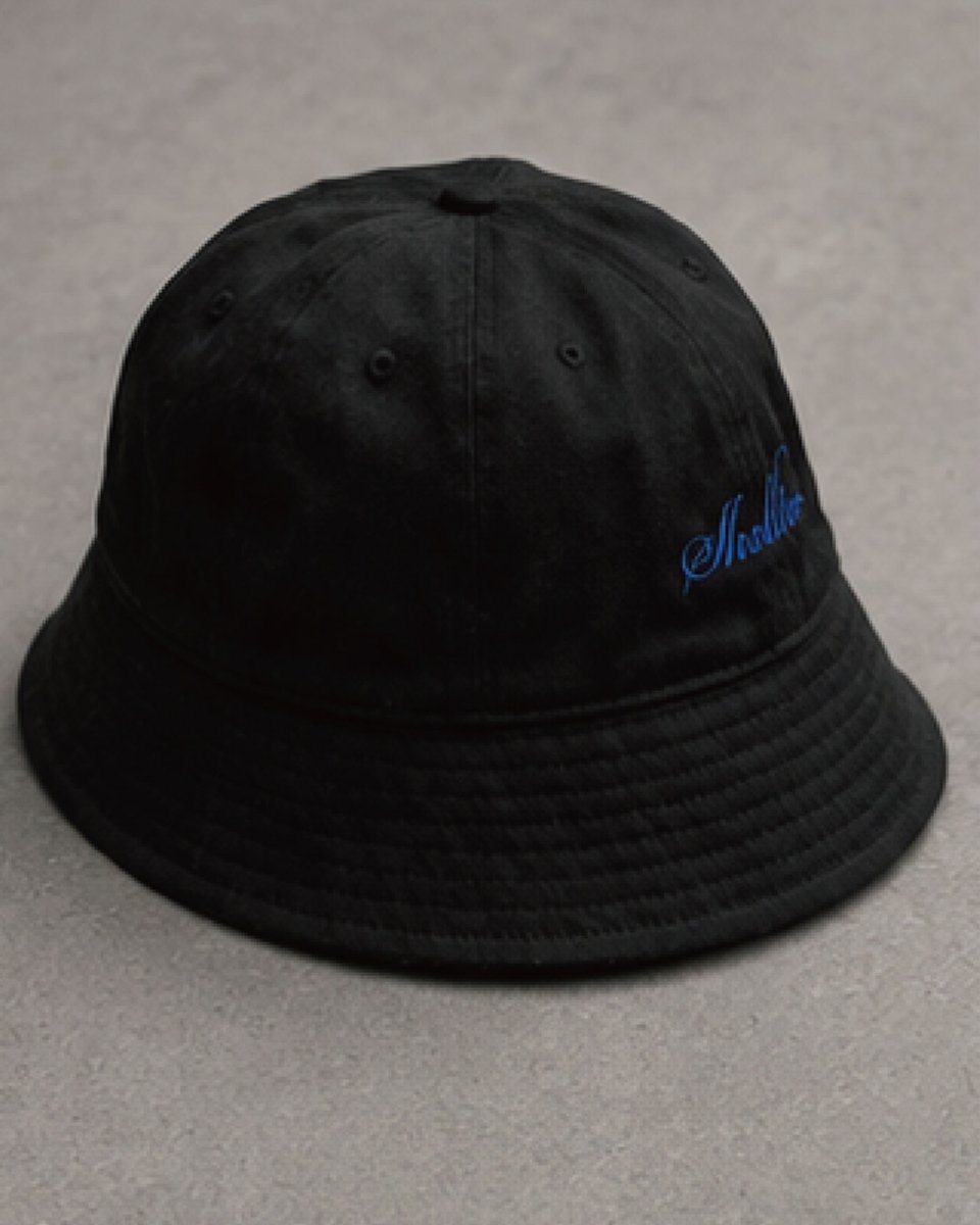 画像2: Shellter Script Logo Solid Bucket Bell Hat Cap Black ソリッド バケット ハット ベル キャップ 帽子 (2)