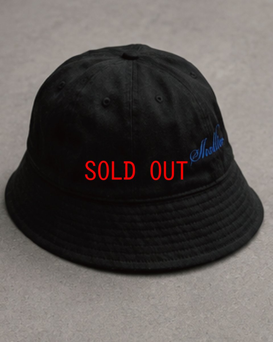 画像2: 【Shellter 沖縄 帽子 メンズファッション】Script Logo Solid Bucket Bell Hat Cap Black ソリッド バケット ハット ベル キャップ (2)