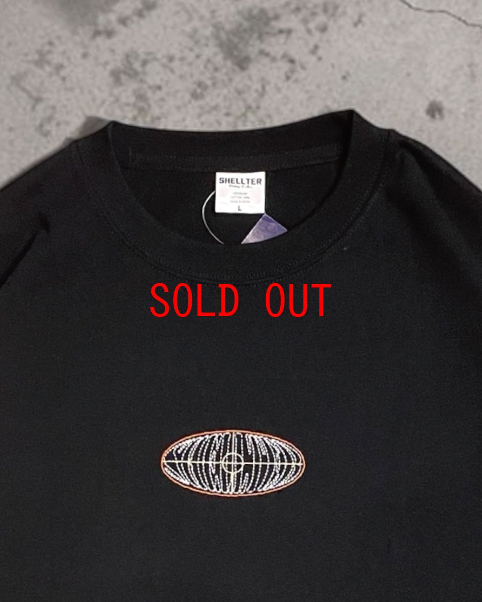 画像6: 【Shellter 沖縄 Tシャツ メンズファッション】Oval S/S Embroidery Logo Tee Black シェルター 半袖 シャツ (6)