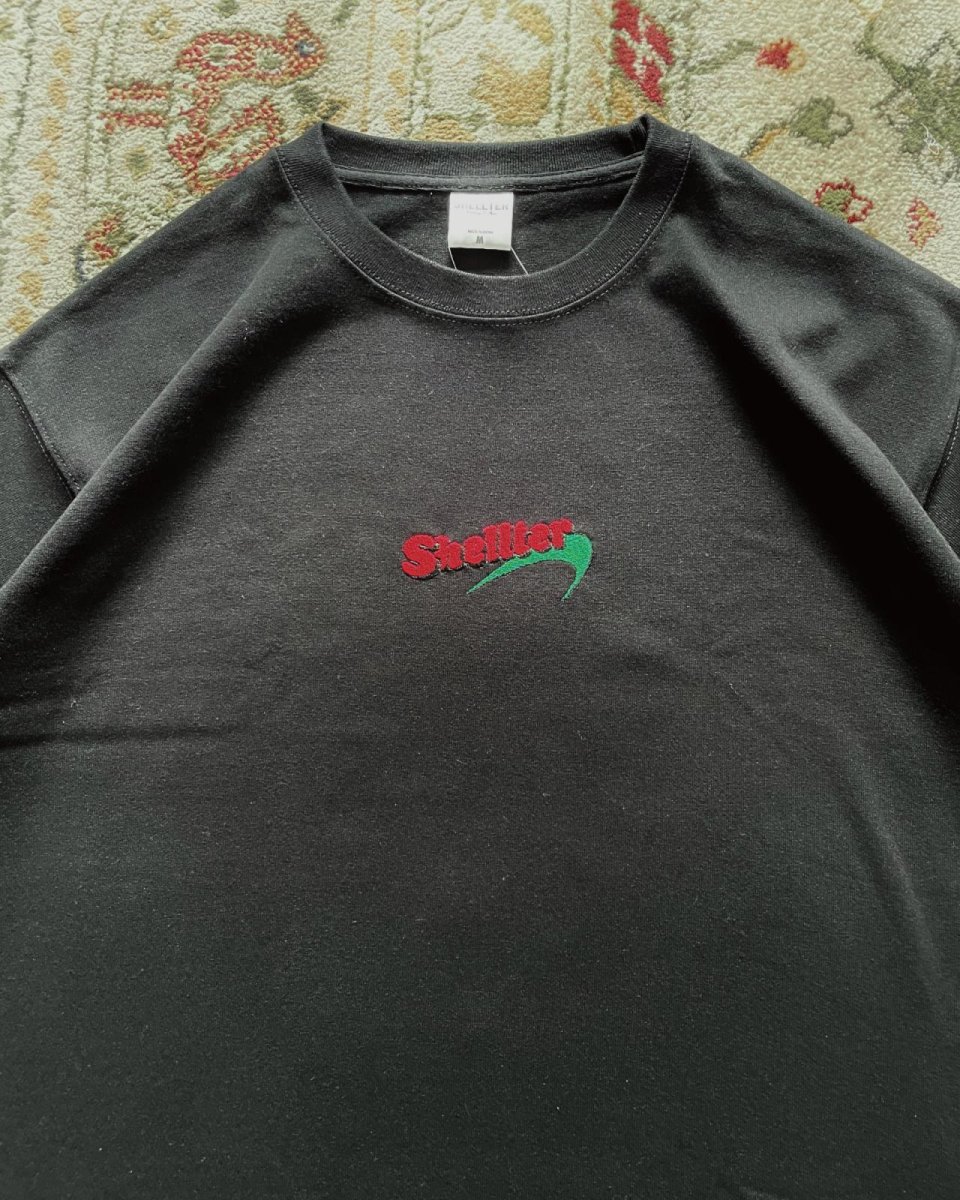 画像5: Shellter Cigar S/S Embroidery Logo Tee Black 半袖 Tシャツ (5)