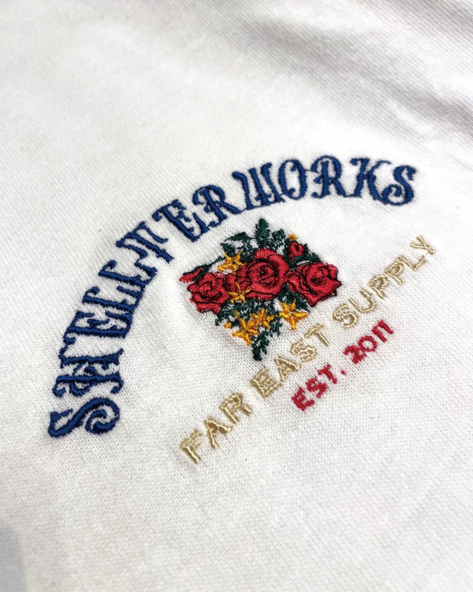 画像3: 【PRE ORDER / LIMITED】 Shellter Rose S/S Embroidery Logo Tee White (3)