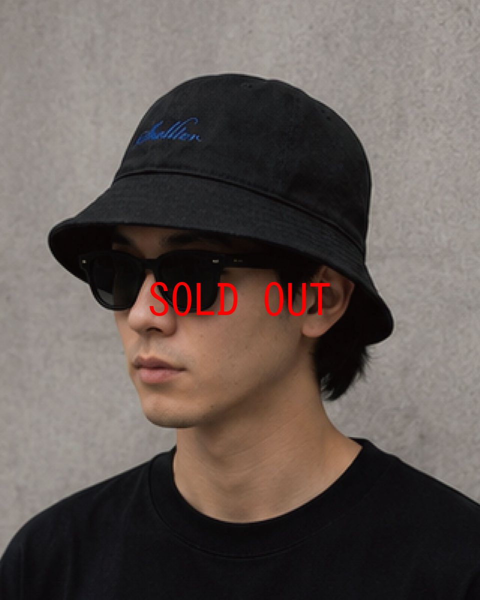 画像5: 【Shellter 沖縄 帽子 メンズファッション】Script Logo Solid Bucket Bell Hat Cap Black ソリッド バケット ハット ベル キャップ (5)