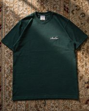 画像1: Shellter Script S/S Embroidery Small Logo Tee Green 半袖 Tシャツ (1)