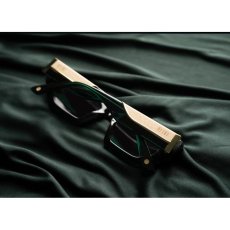 画像5: 9Five VINCENT Tundra Green & 24K Gold Sepia Gradation Sunglasses 24Kゴールド UV 偏光 サングラス (5)