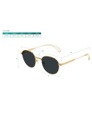画像6: 9Five DIME LITE 24k Gold Clear Lens Glasses ダイムライト ゴールド クリアサングラス リムレス UV 偏光 メガネ (6)
