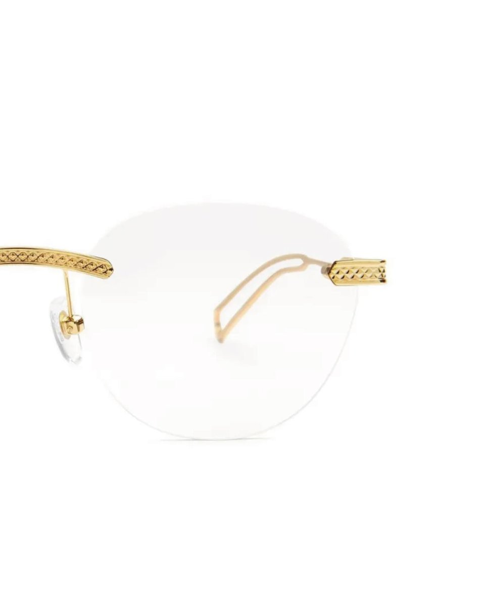 画像8: 9Five DIME LITE 24k Gold Clear Lens Glasses ダイムライト ゴールド クリアサングラス リムレス UV 偏光 メガネ (8)