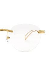 画像8: 9Five DIME LITE 24k Gold Clear Lens Glasses ダイムライト ゴールド クリアサングラス リムレス UV 偏光 メガネ (8)