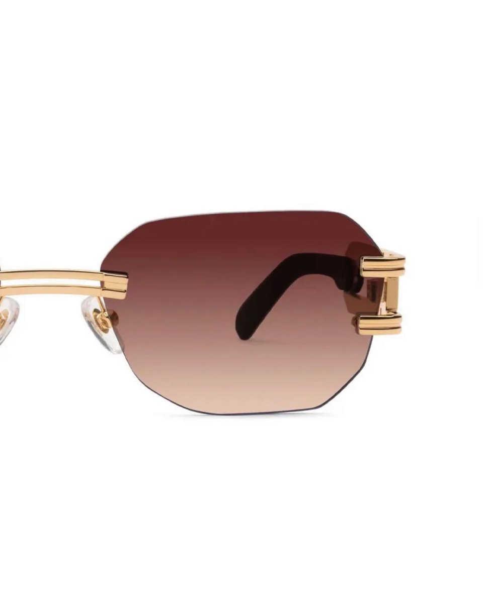 画像4: 9Five ROYALS LITE Black & 24K Gold Sienna Gradation Sunglasses 24Kゴールド UV 偏光 グラデーション サングラス (4)