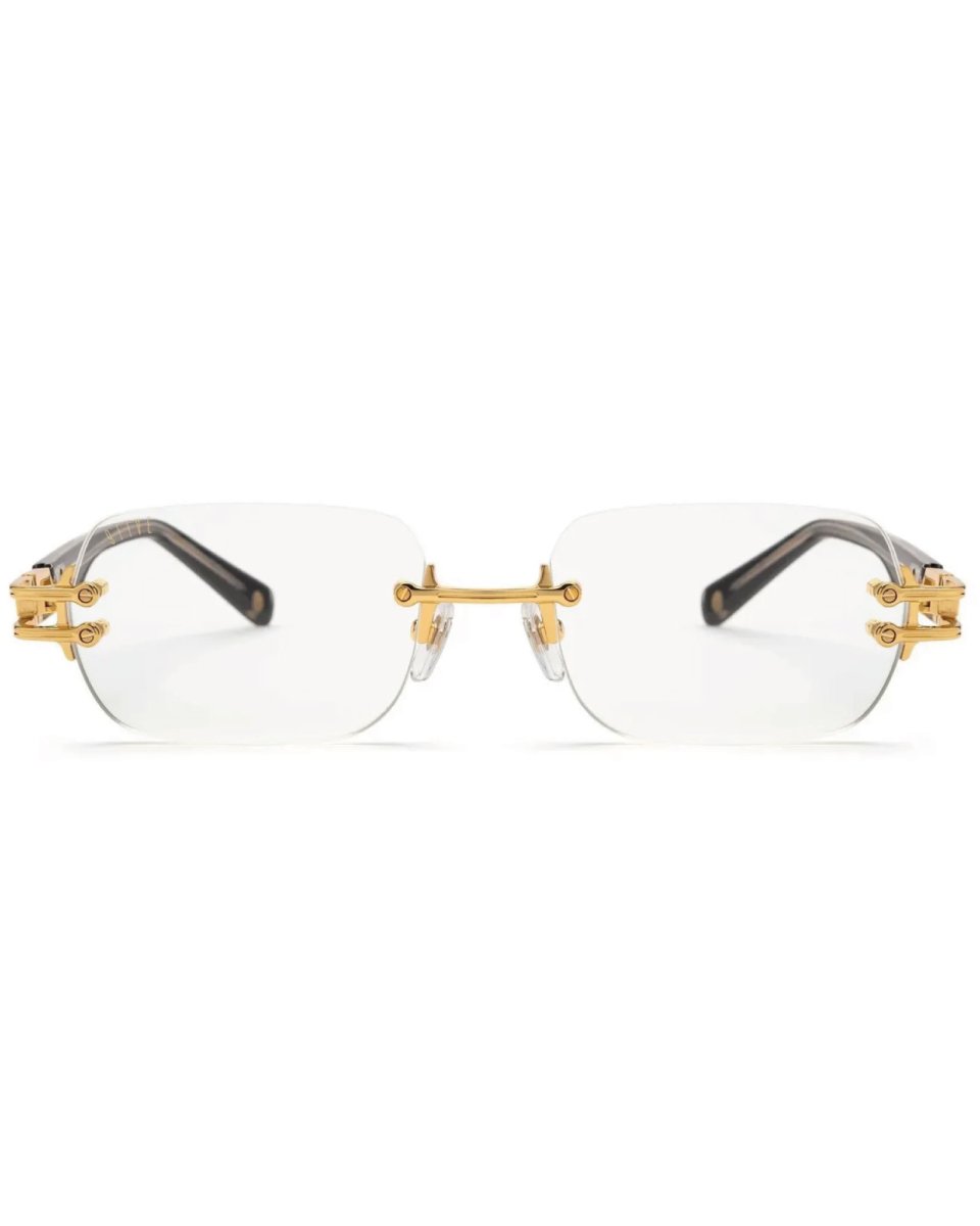 画像2: 9Five PURITY Black & 24k Gold clearlens プリティ 24Kゴールド UV 偏光 クリアレンズ メガネ (2)