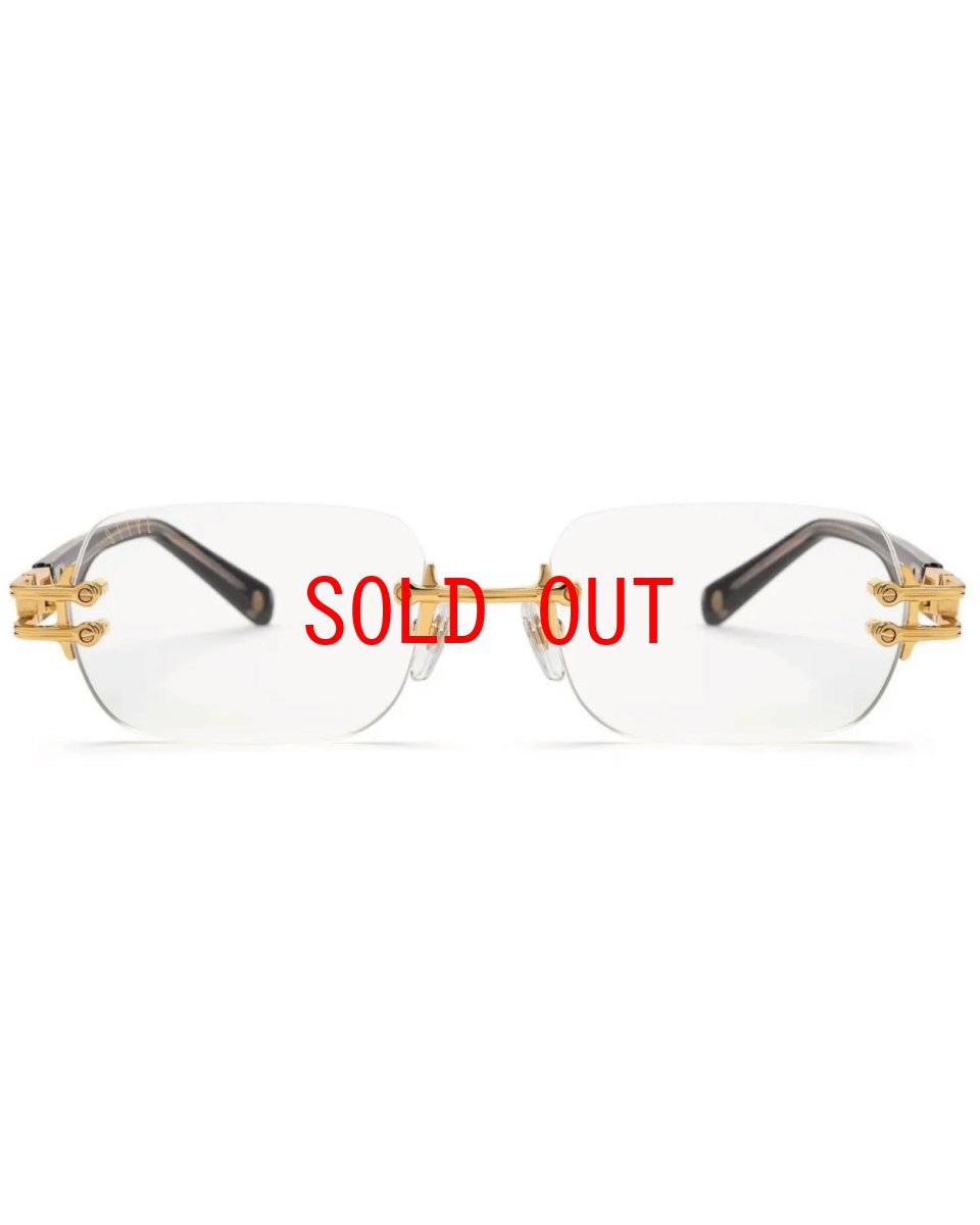 画像2: 9Five PURITY Black & 24k Gold clearlens プリティ 24Kゴールド UV 偏光 クリアレンズ メガネ (2)