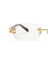 画像5: 9Five PURITY Black & 24k Gold clearlens プリティ 24Kゴールド UV 偏光 クリアレンズ メガネ (5)