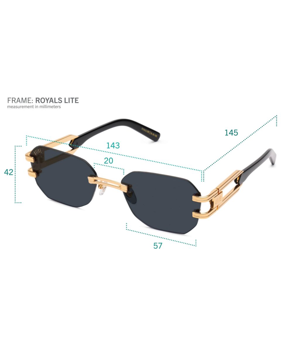 画像8: 9Five ROYALS LITE Black & 24K Gold Sienna Gradation Sunglasses 24Kゴールド UV 偏光 グラデーション サングラス (8)