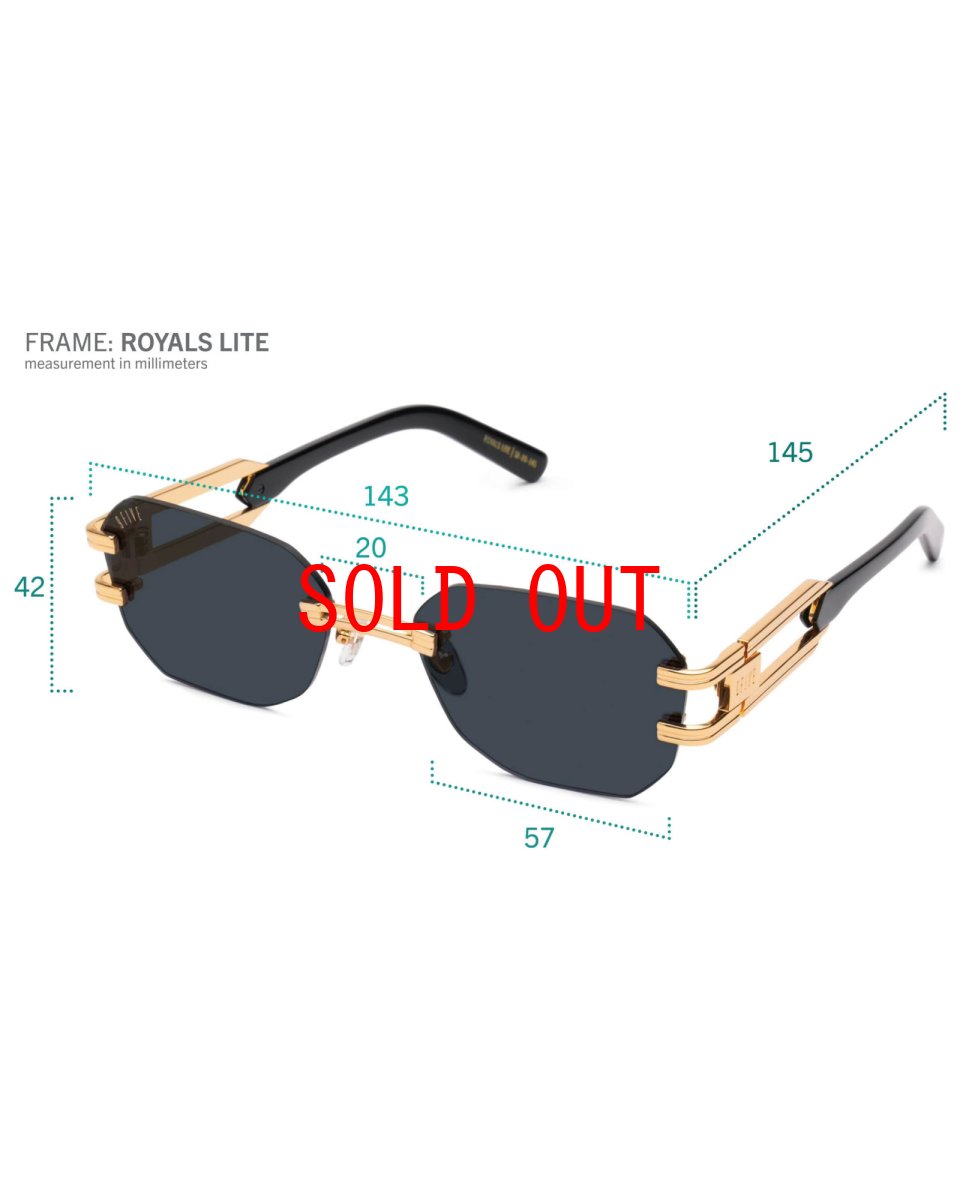 画像8: 9Five ROYALS LITE Black & 24K Gold Clear Lens Glasses 24Kゴールド クリアレンズ リムレス メガネ (8)