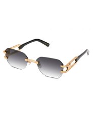 画像1: 9Five ROYALS LITE Black & 24K Gold Sunglasses 24Kゴールド UV 偏光 グラデーション サングラス (1)