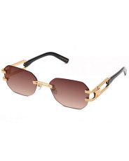 画像1: 9Five ROYALS LITE Black & 24K Gold Sienna Gradation Sunglasses 24Kゴールド UV 偏光 グラデーション サングラス (1)
