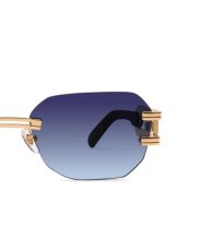 画像5: 9Five ROYALS LITE Black & 24K Gold Midnight Blue Gradation Sunglasses 24Kゴールド UV 偏光 グラデーション サングラス (5)