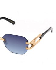 画像8: 9Five ROYALS LITE Black & 24K Gold Midnight Blue Gradation Sunglasses 24Kゴールド UV 偏光 グラデーション サングラス (8)