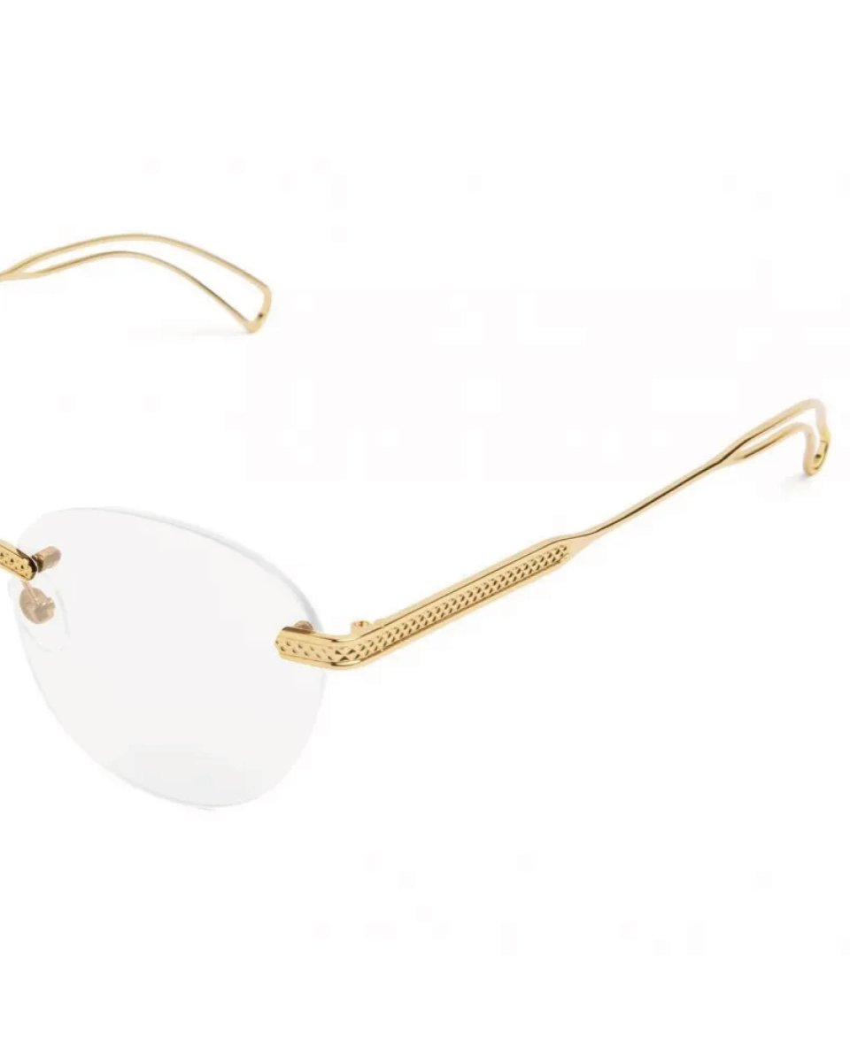 画像4: 9Five DIME LITE 24k Gold Clear Lens Glasses ダイムライト ゴールド クリアサングラス リムレス UV 偏光 メガネ (4)