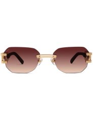 画像2: 9Five ROYALS LITE Black & 24K Gold Sienna Gradation Sunglasses 24Kゴールド UV 偏光 グラデーション サングラス (2)